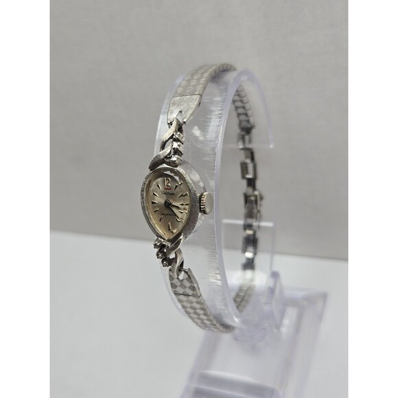Vintage Waltham 23 Jewels Manual Wind Watch Rolled Gold Plated Diamond Accent main image 6